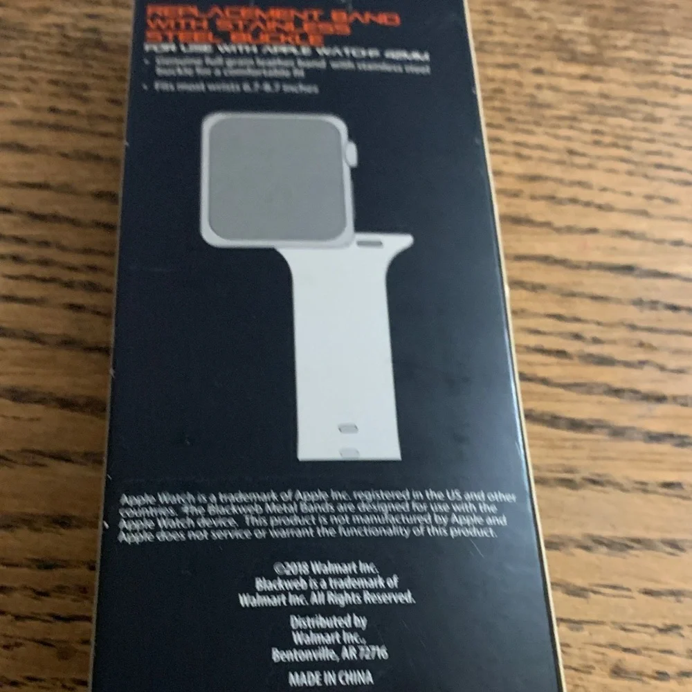 Black Web Brand Replacement Band for Apple Watch